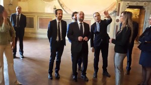 Martin Schulz in visita a Palazzo Comunale