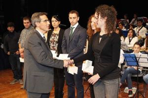 Laureati premiati dal Vicepresidente Capeglioni
